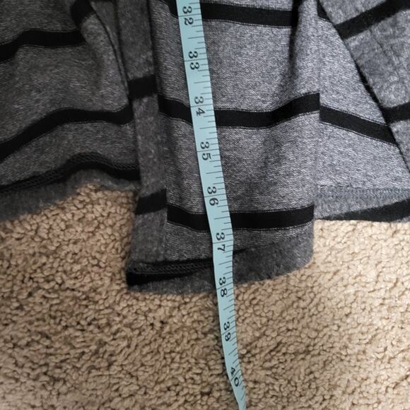 COA Gray and Black Striped Open Front Cardigan/Jacket with Hood - XL - Picture 10 of 10